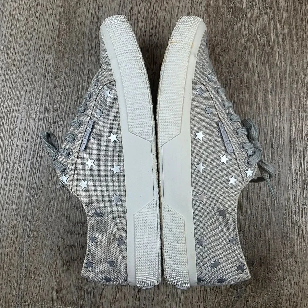 Superga Pyper America Silver Star Sneakers Size 9.5